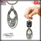 Mule Deer Head Keychain M011KC