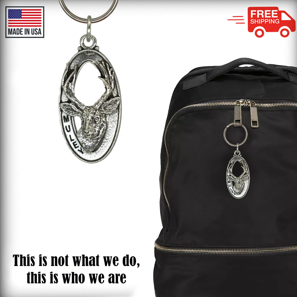 Mule Deer Head Keychain M011KC