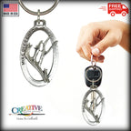 Mule Deer Antler Keychain M012KC