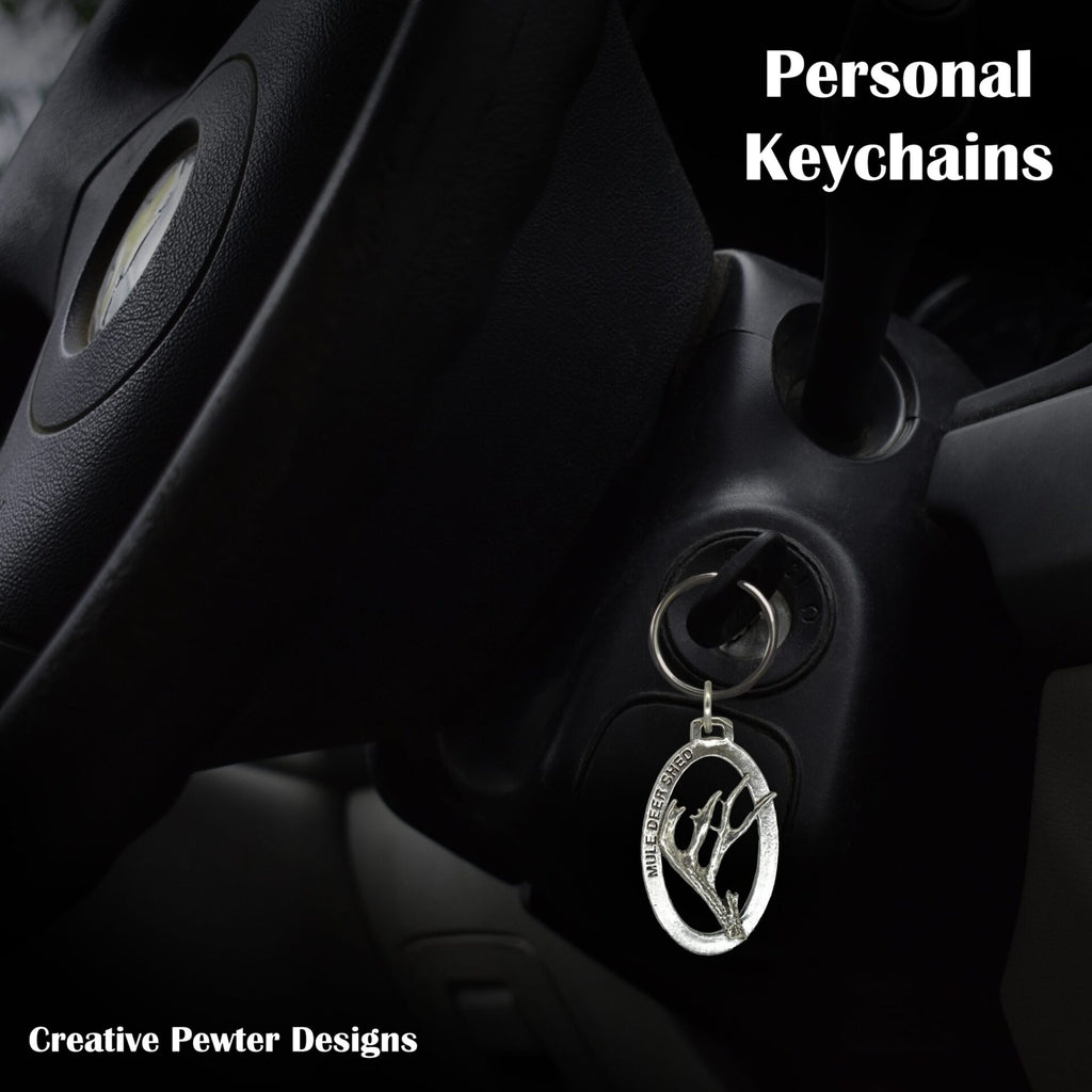 Mule Deer Antler Keychain M012KC