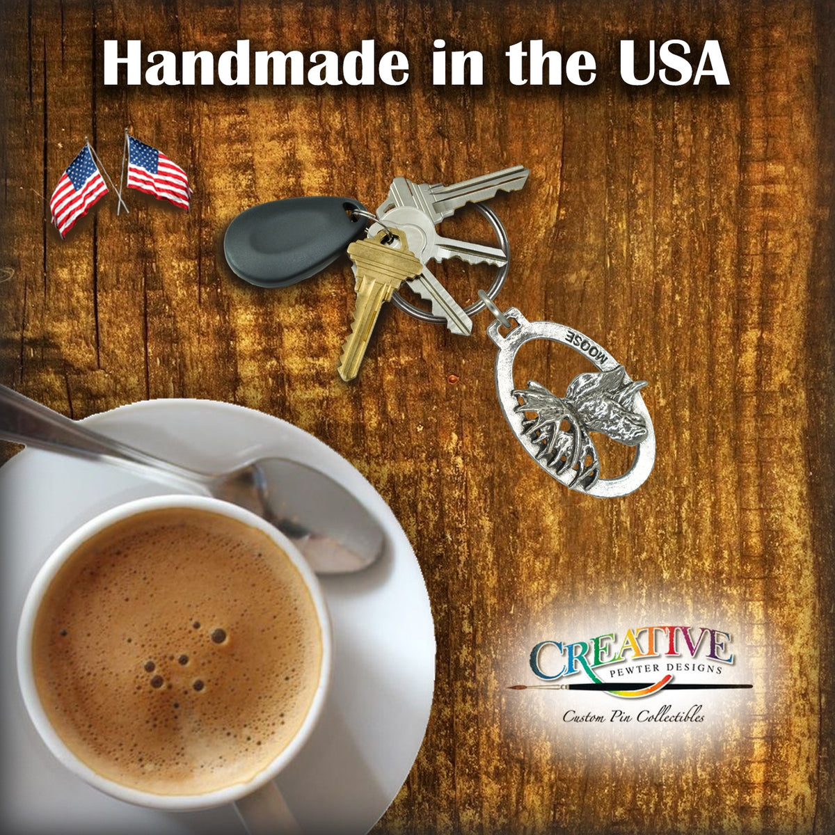 Moose Head Keychain M016KC