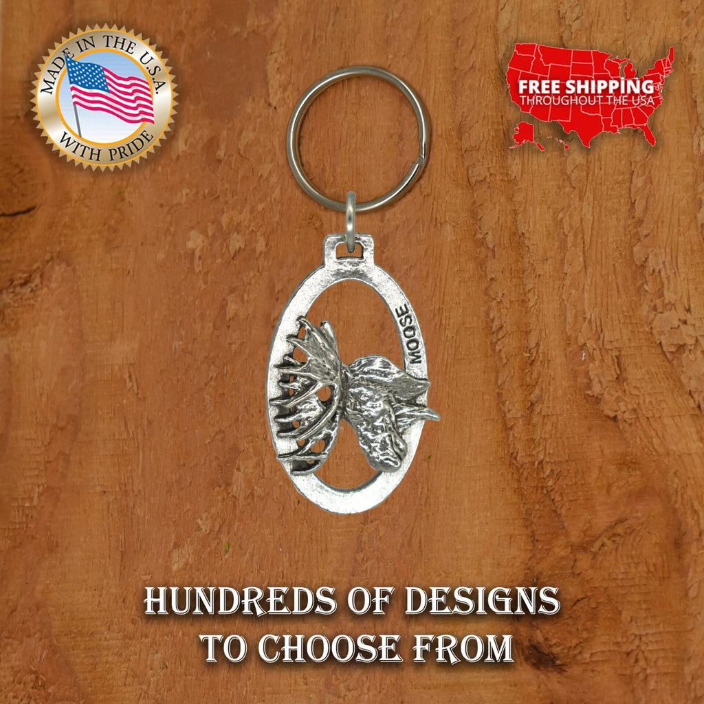 Moose Head Keychain M016KC