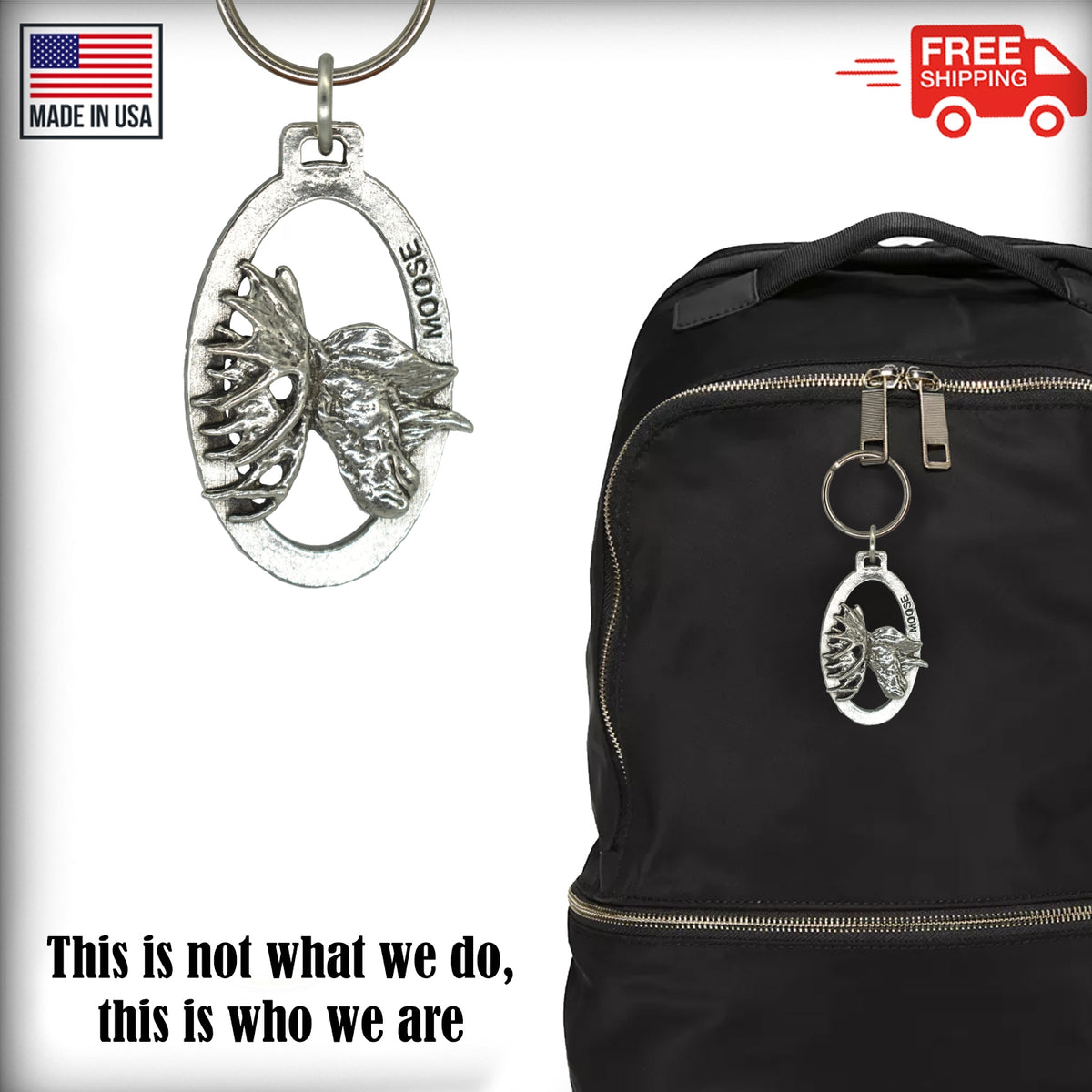 Moose Head Keychain M016KC