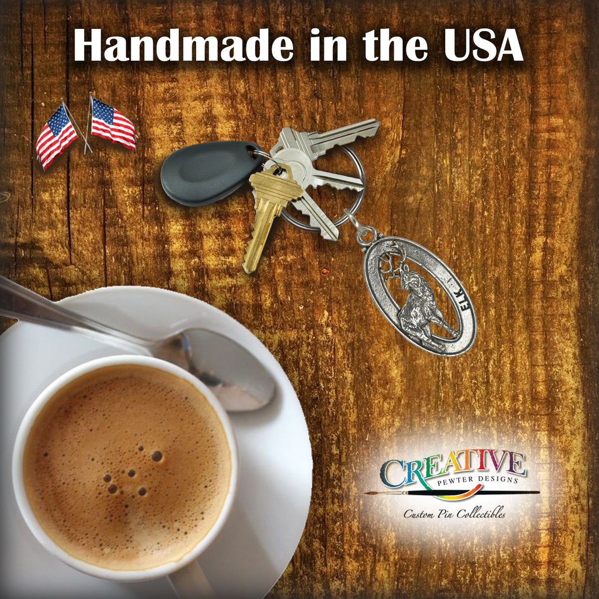 Elk Full Body Keychain M019KC