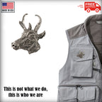 Pronghorn Antelope Head Premium Pin M022PR