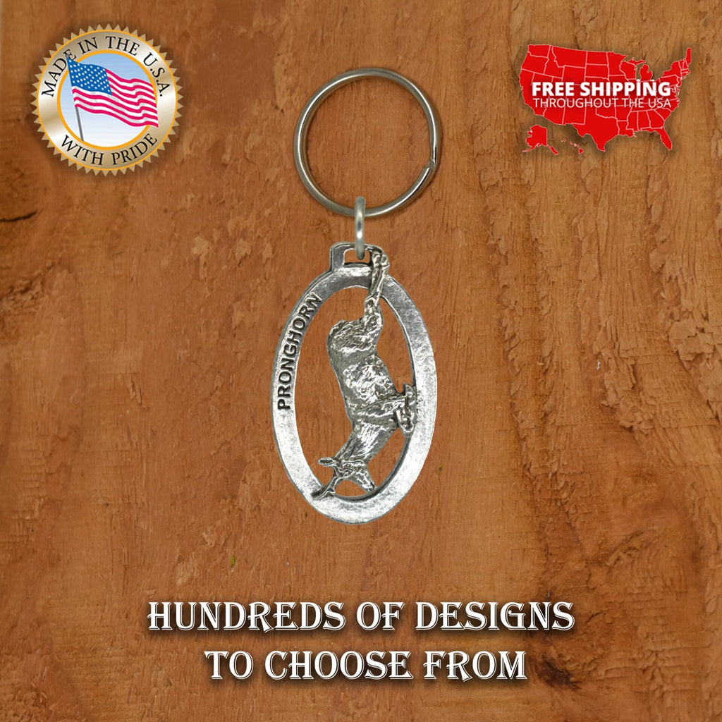 Pronghorn Antelope Running Keychain M023KC