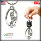 Pronghorn Antelope Running Keychain M023KC