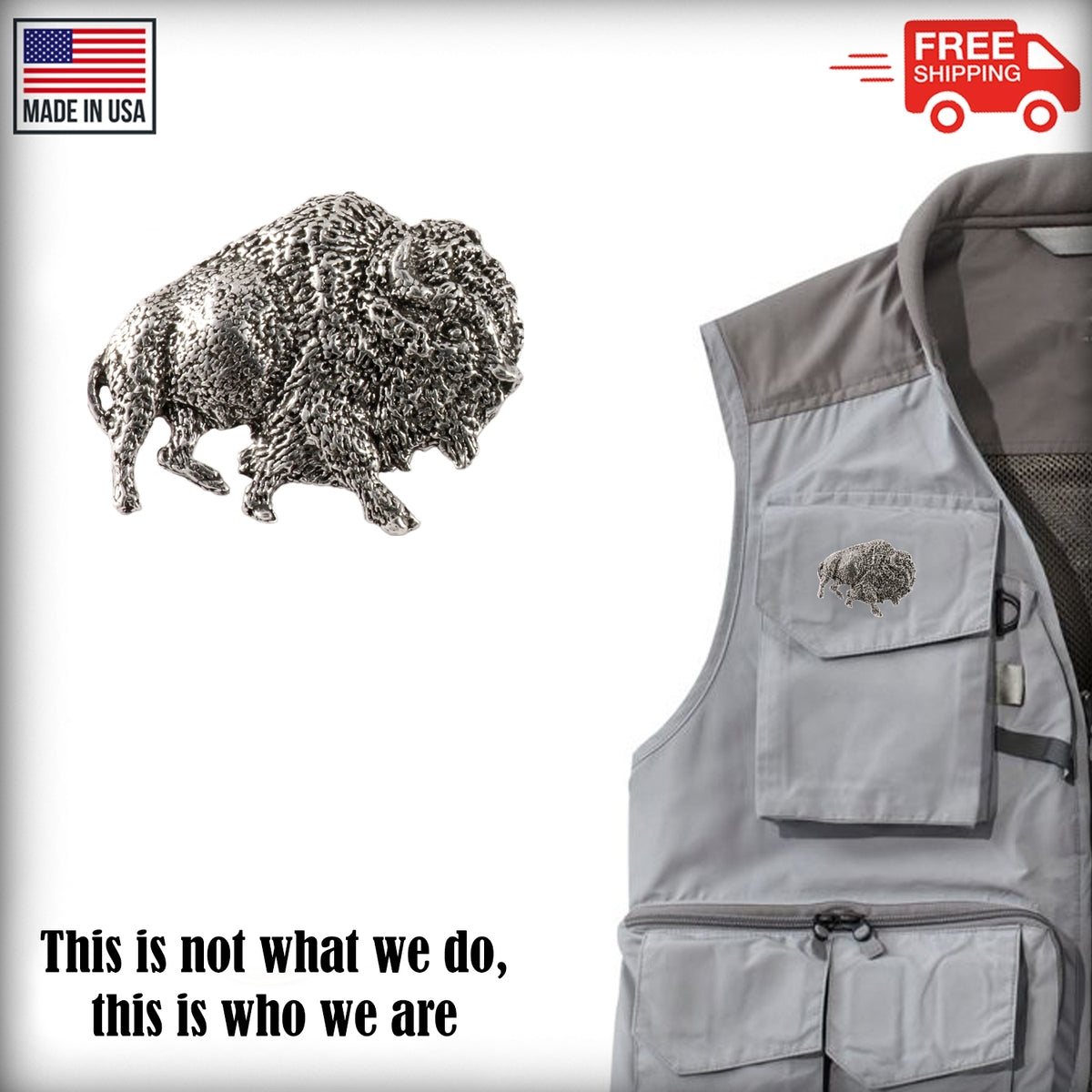 Buffalo Body Premium Pin M029PR