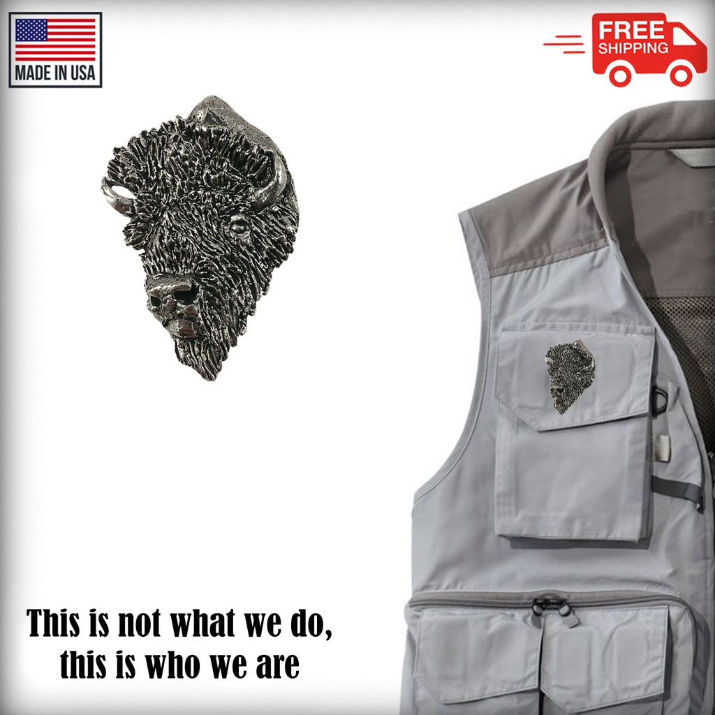 Buffalo Head Premium Pin M030PR