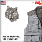 Wolf Head Pin M041