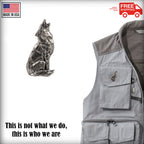 Wolf Howling Pin M042