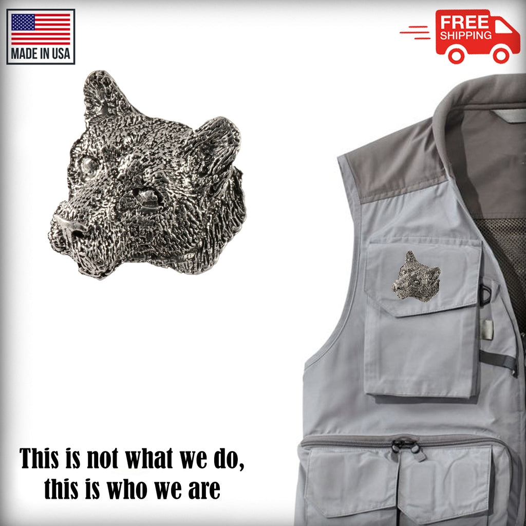 Mountain Lion Cougar Head Premium Pin M047PR