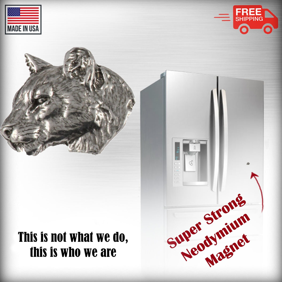 Mountain Lion Cougar Head Magnet M047