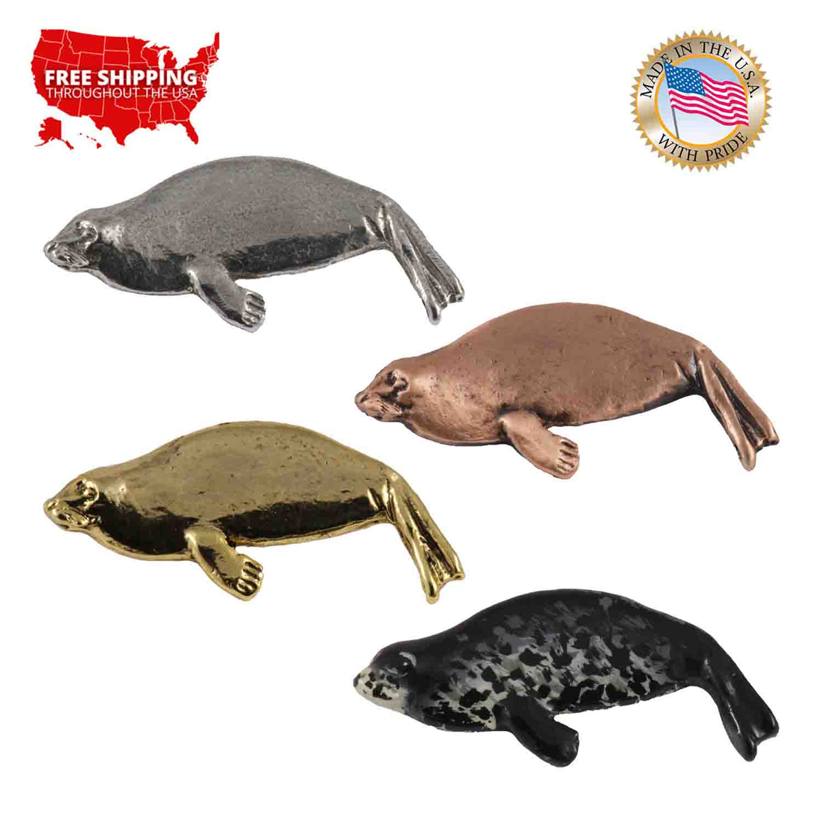 Harbor Seal Pin M058