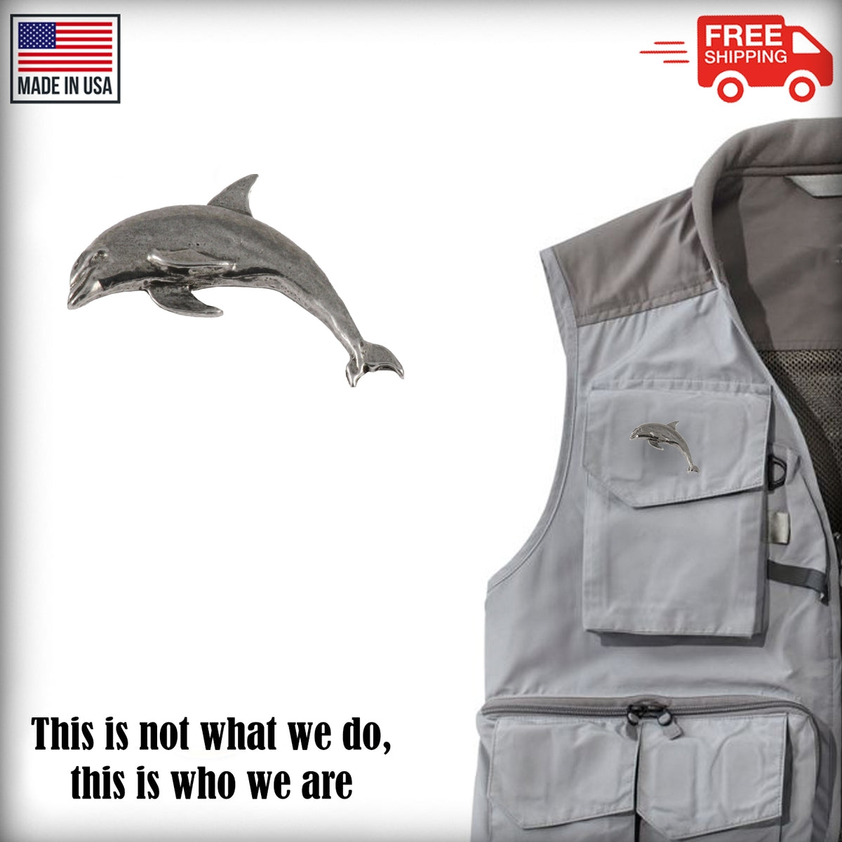 Bottlenosed Dolphin Pin M062
