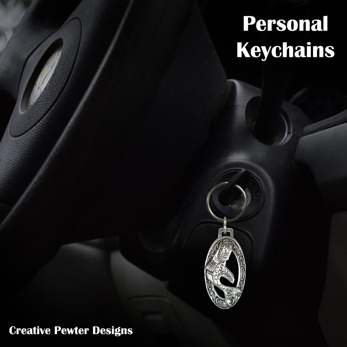 Native American Style Orca Keychain M075KC