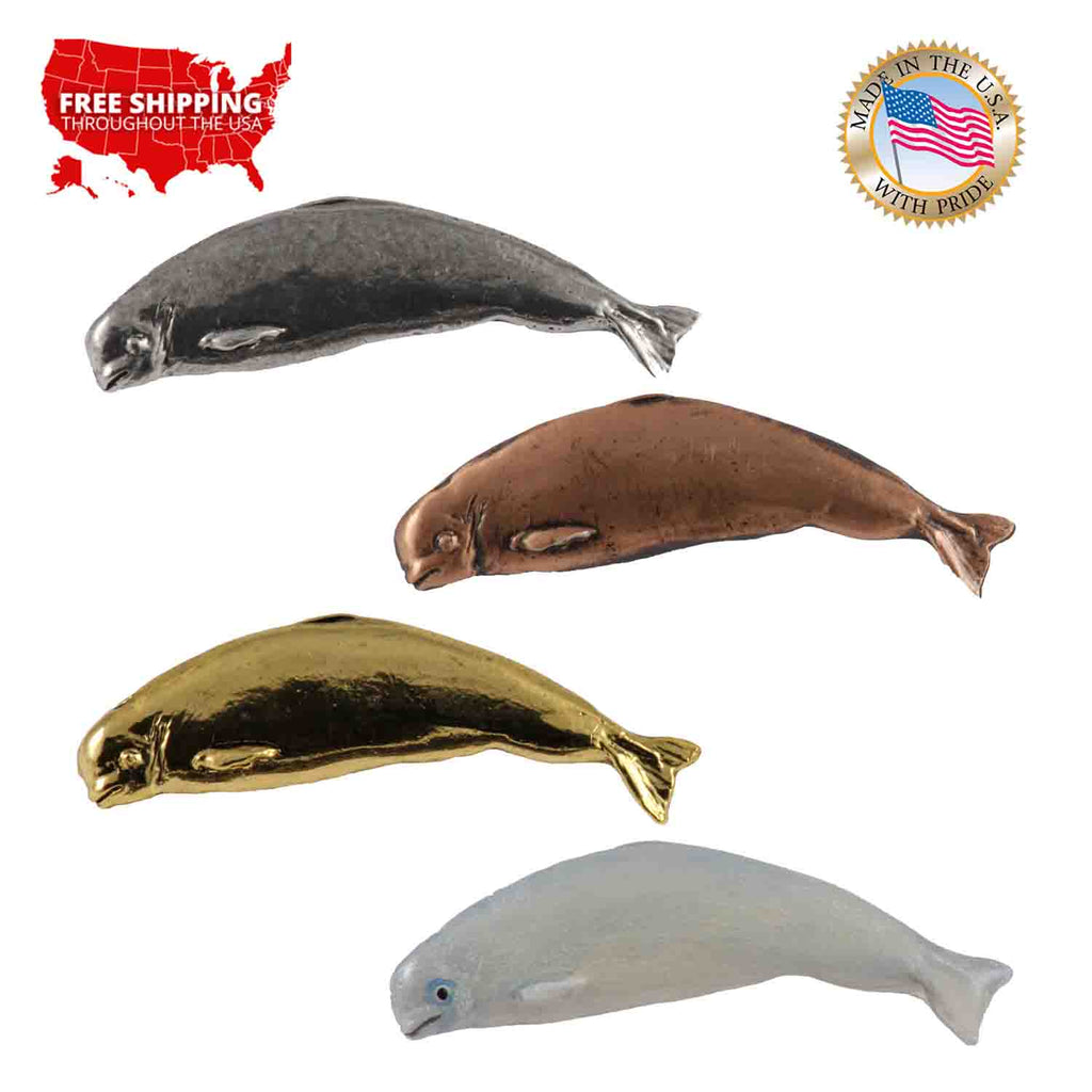 Beluga Whale Pin M076