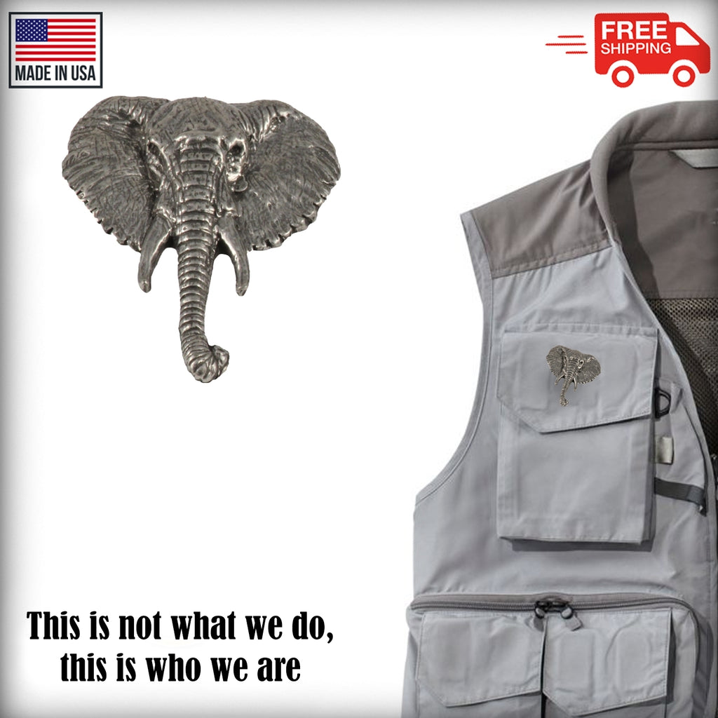 Elephant Head Pin M091
