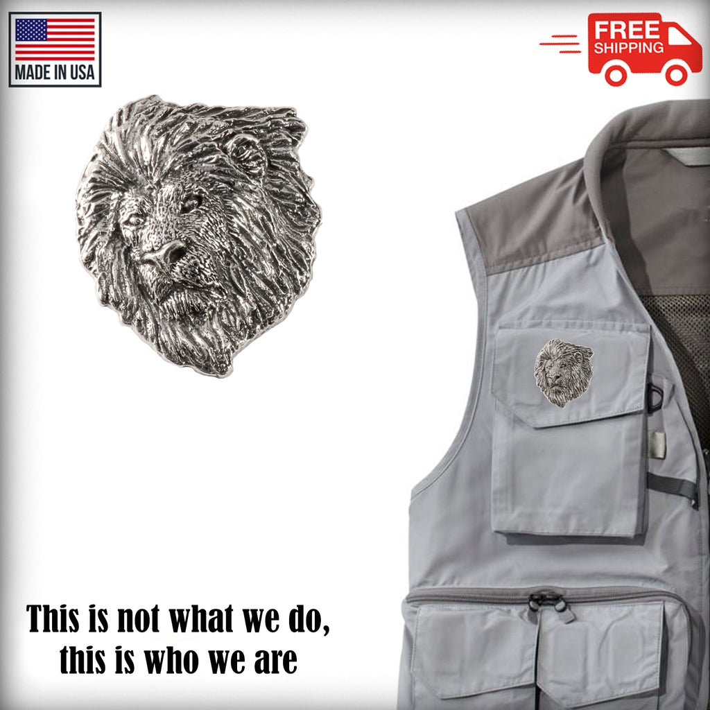 Lion Head Premium Pin M102PR