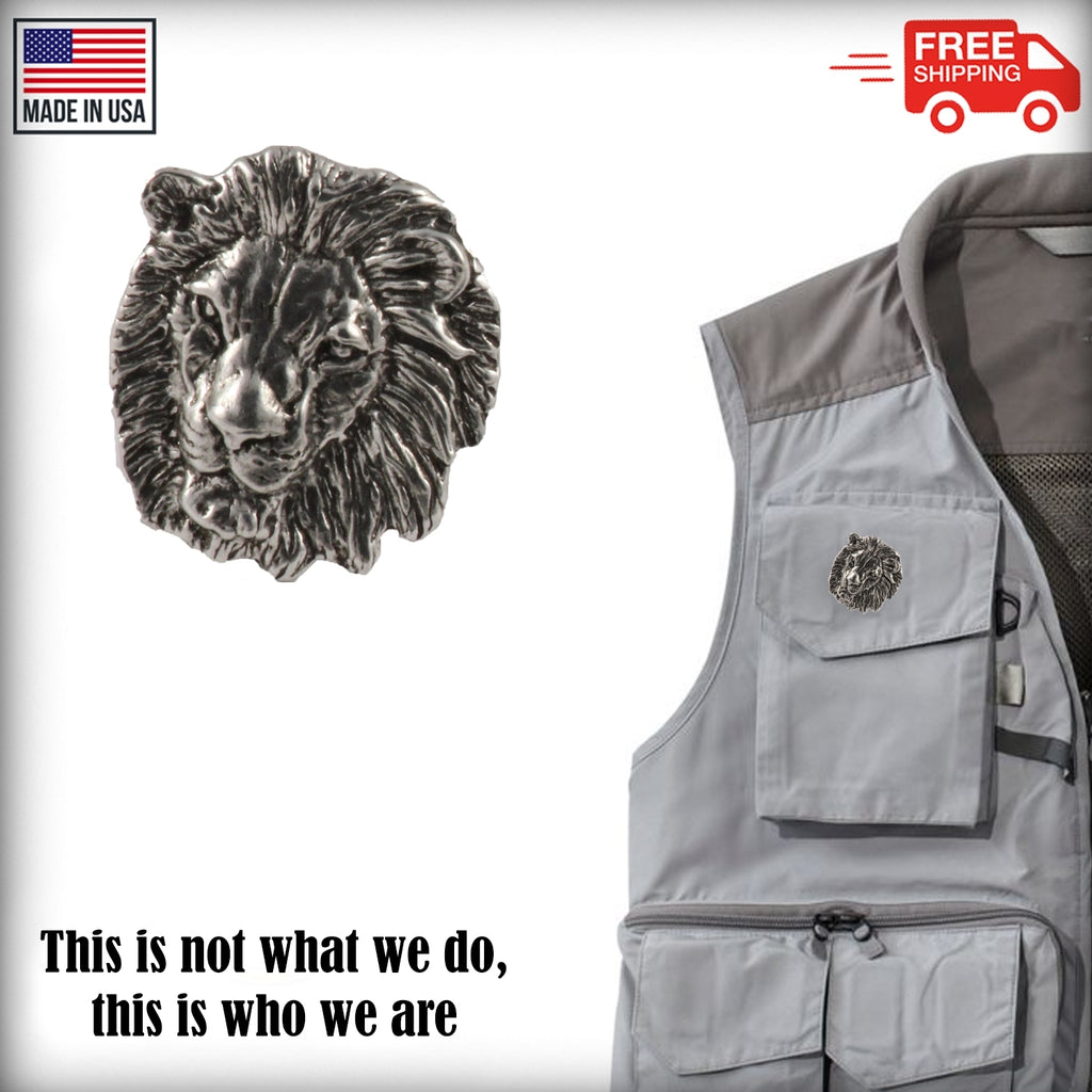 Lion Head Pin M102