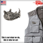 Rhinoceros Head Premium Pin M104PR
