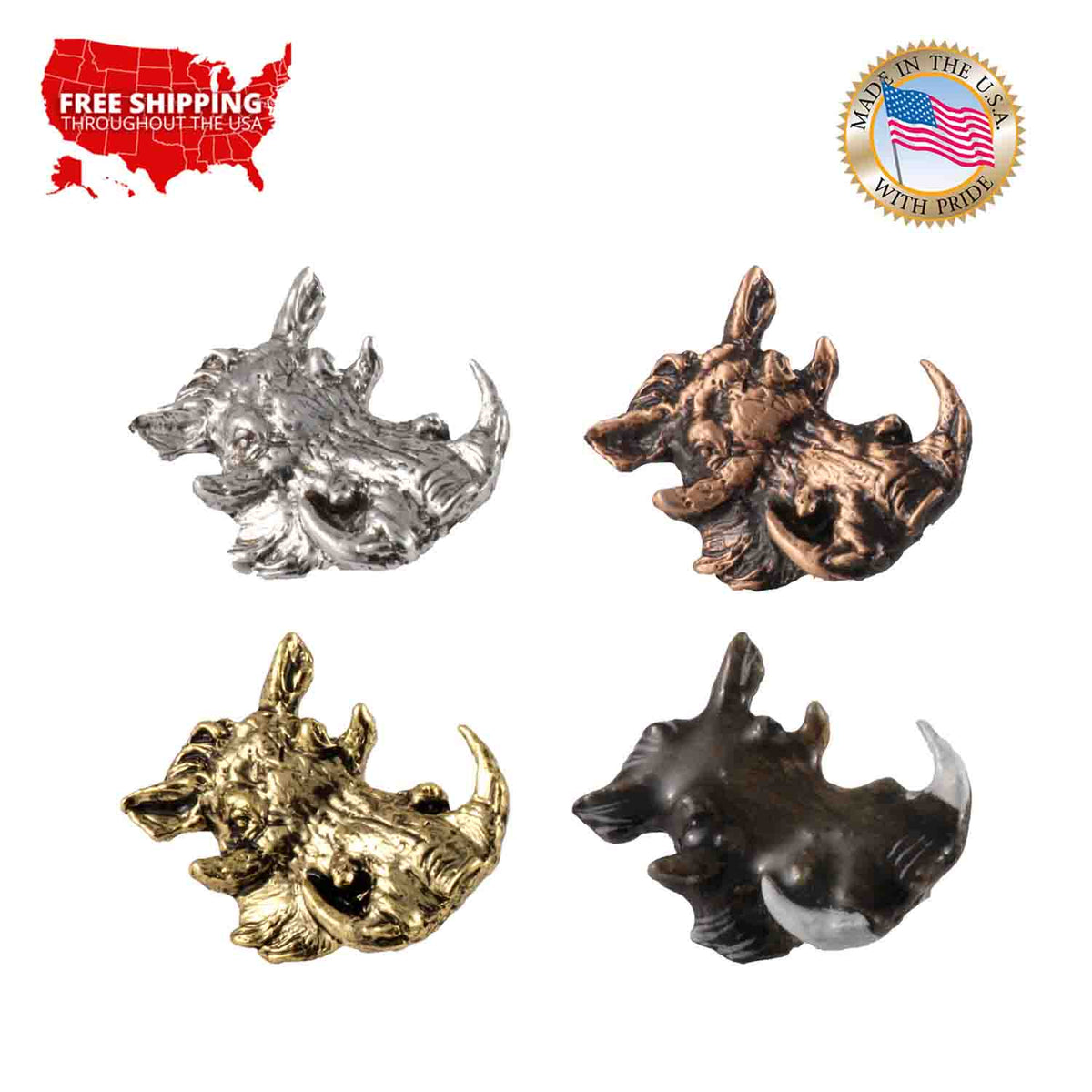 Warthog Head Pin M107