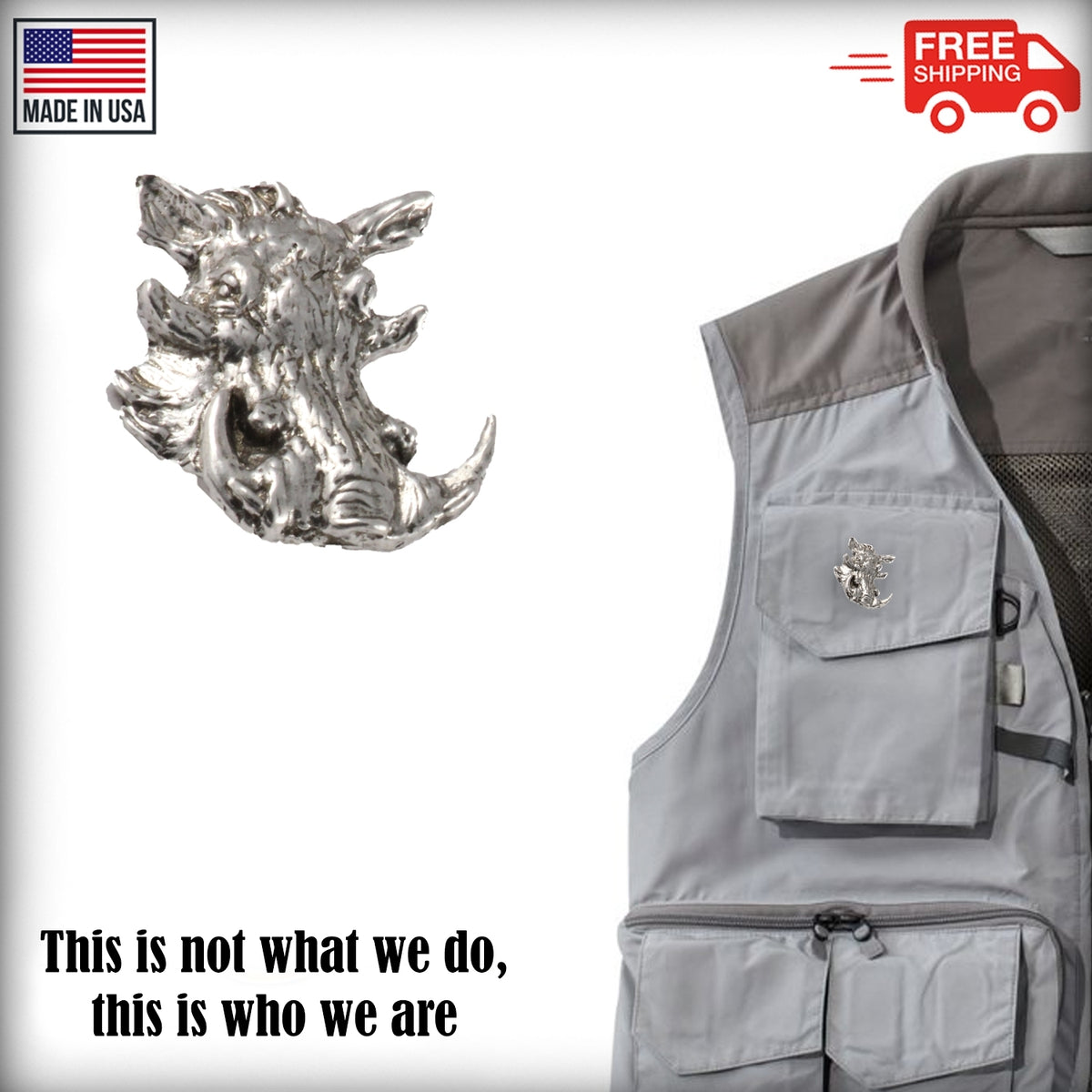 Warthog Head Pin M107