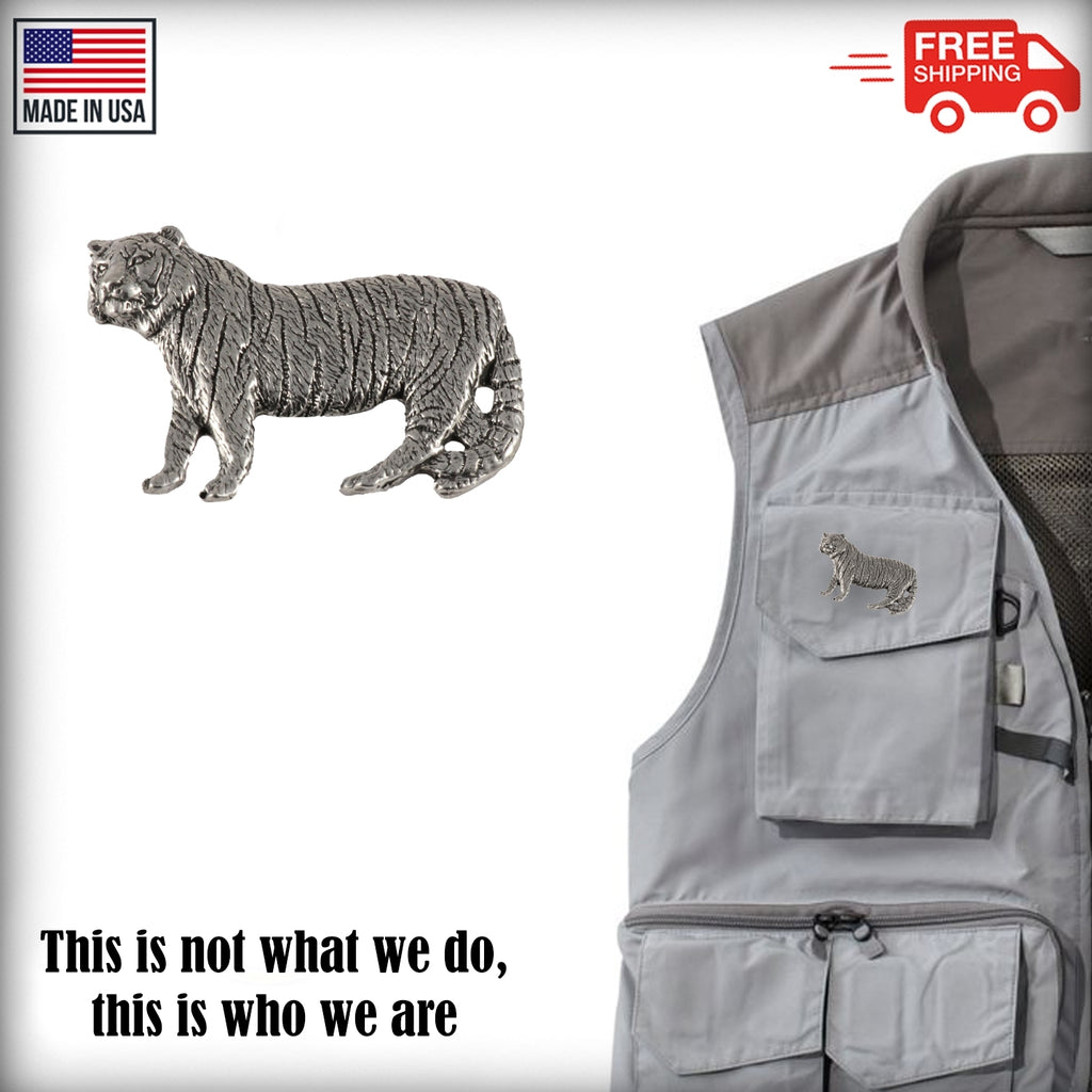 Tiger Stalking Body Premium Pin M110PR