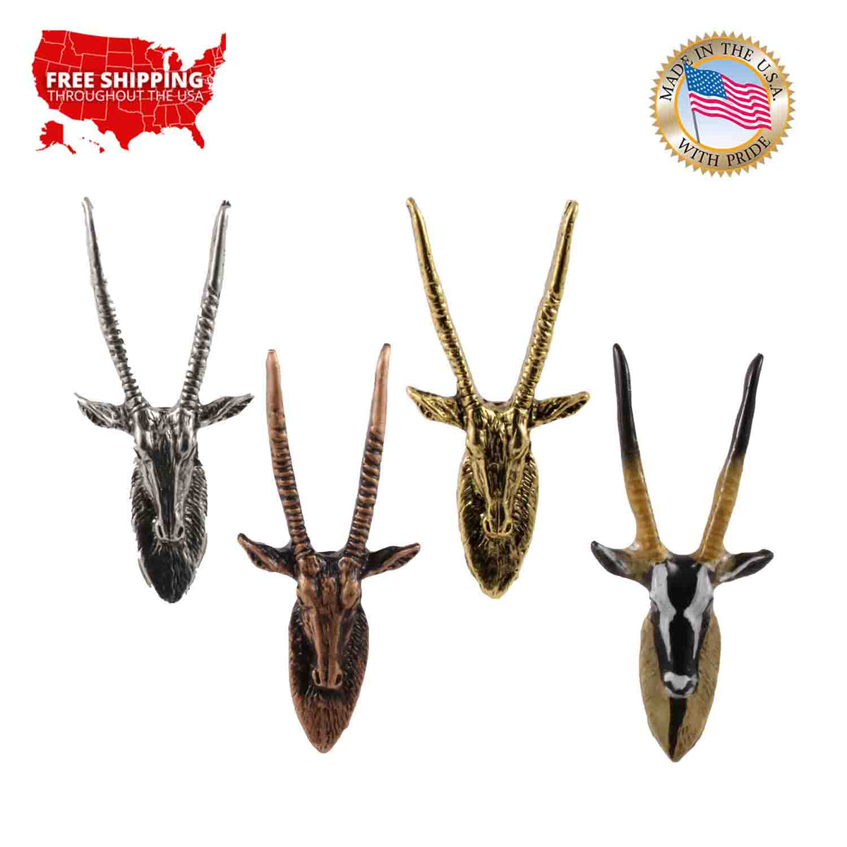 Gemsbuck Head Pin M111