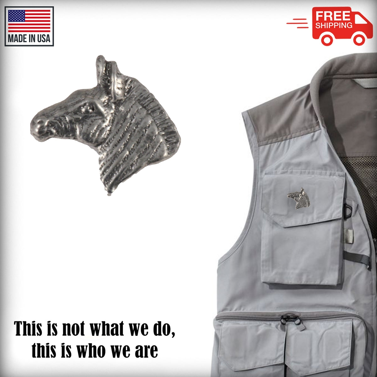 Zebra Head Pin M113