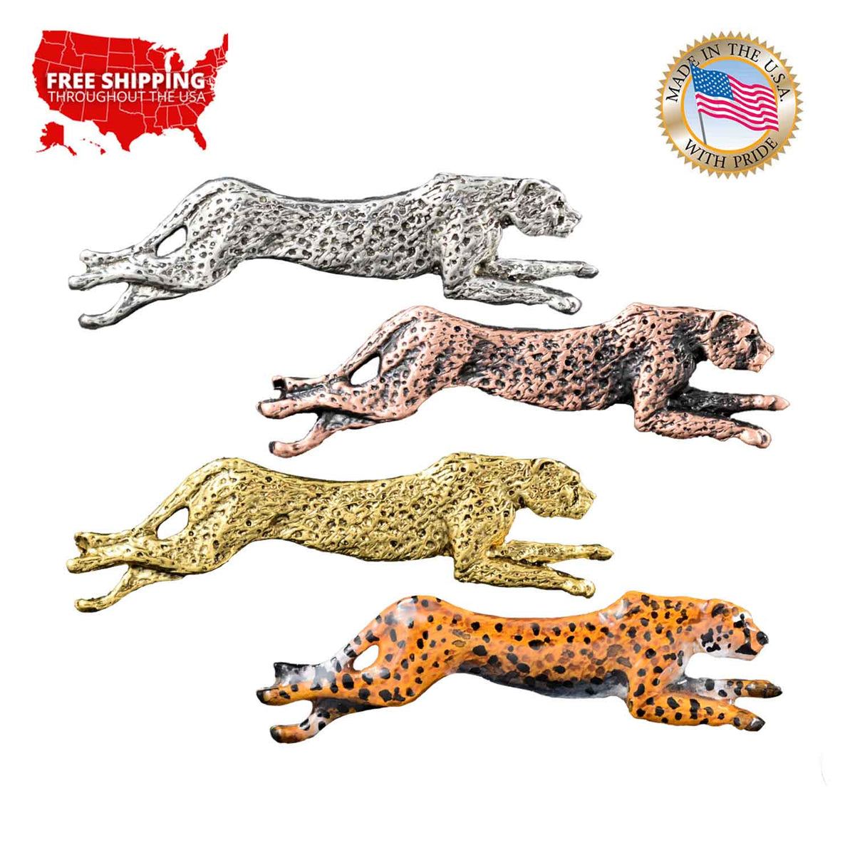 Cheetah Body Large Pin M116