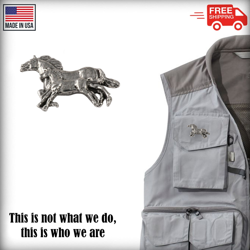 Horse With Colt Pin M134