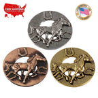 Horse In Circle Pin M135