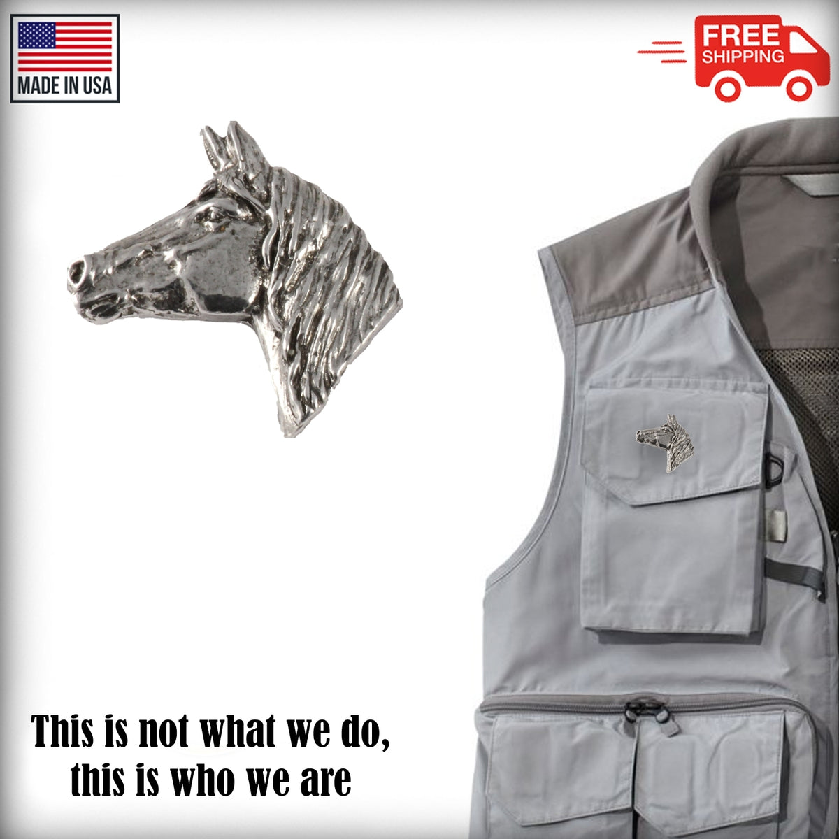 Horse Head Pin M138