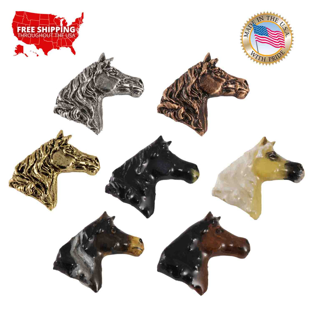 Arabian Stallion Head Pin M140