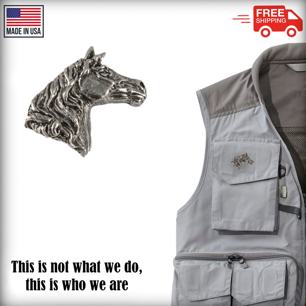 Arabian Stallion Head Pin M140