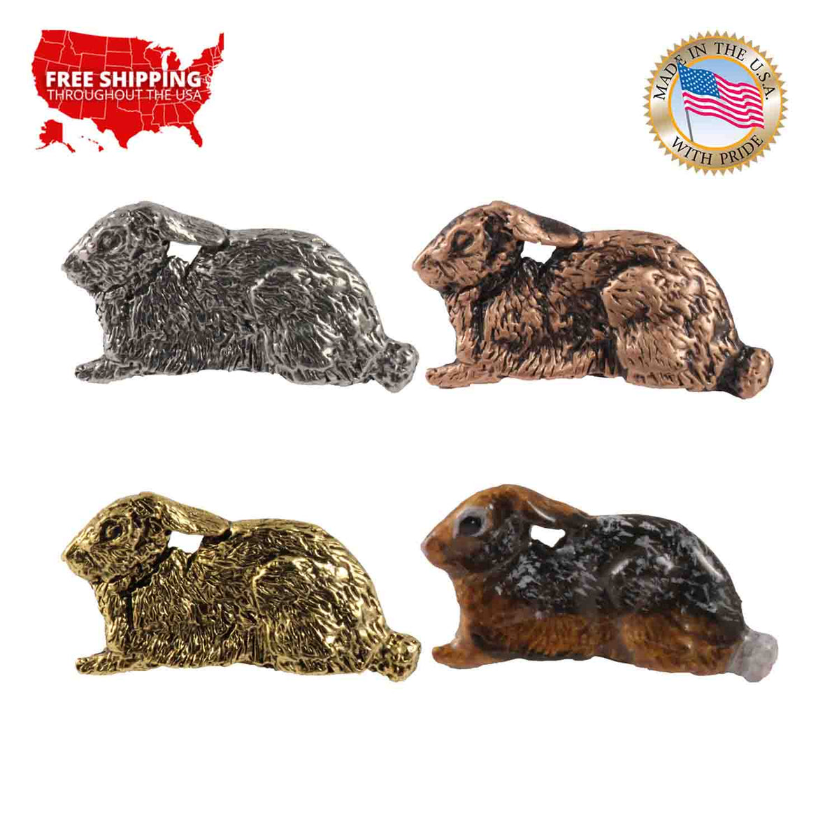 Cottontail Rabbit Body Pin M188