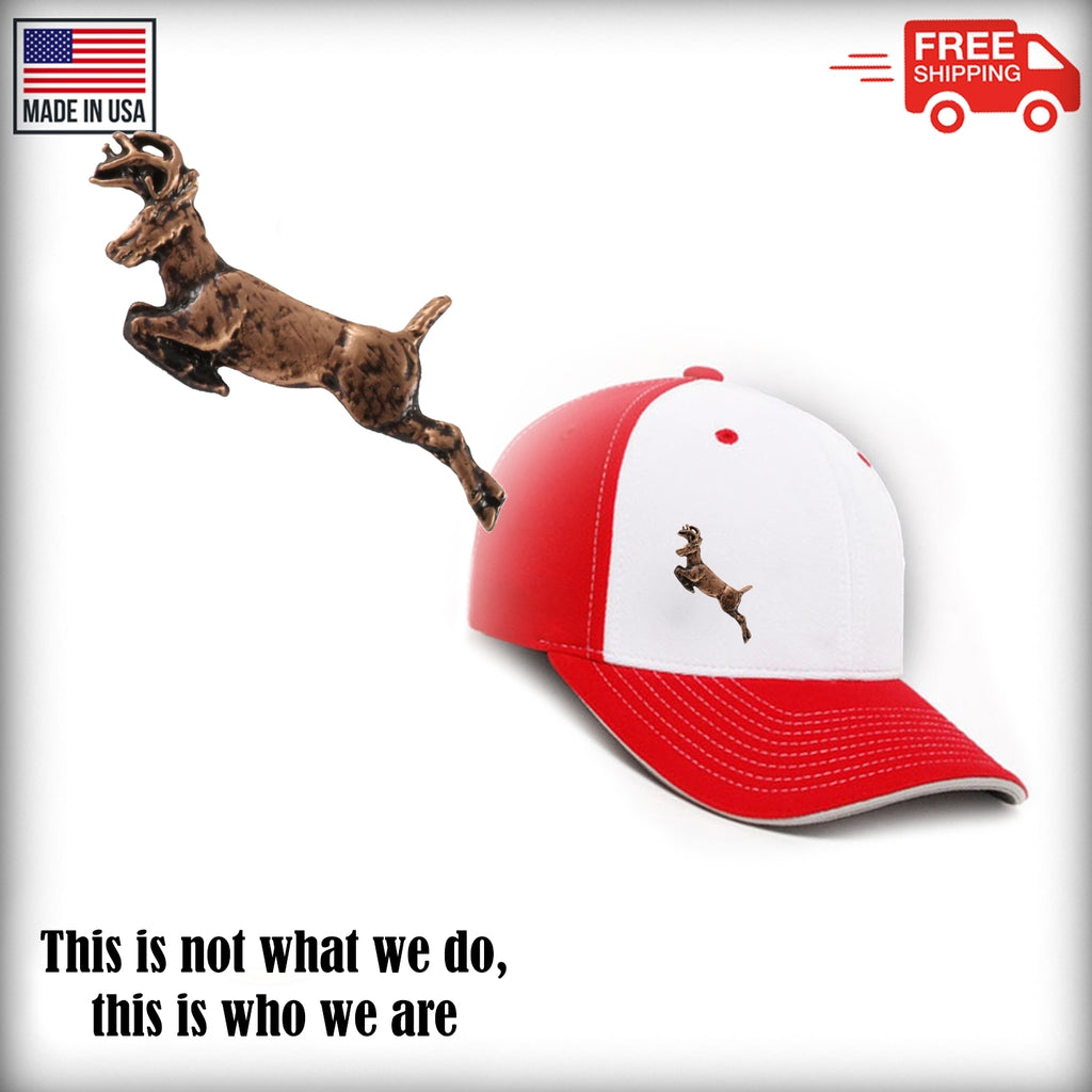 Whitetail Deer Leaping Small Pin M006