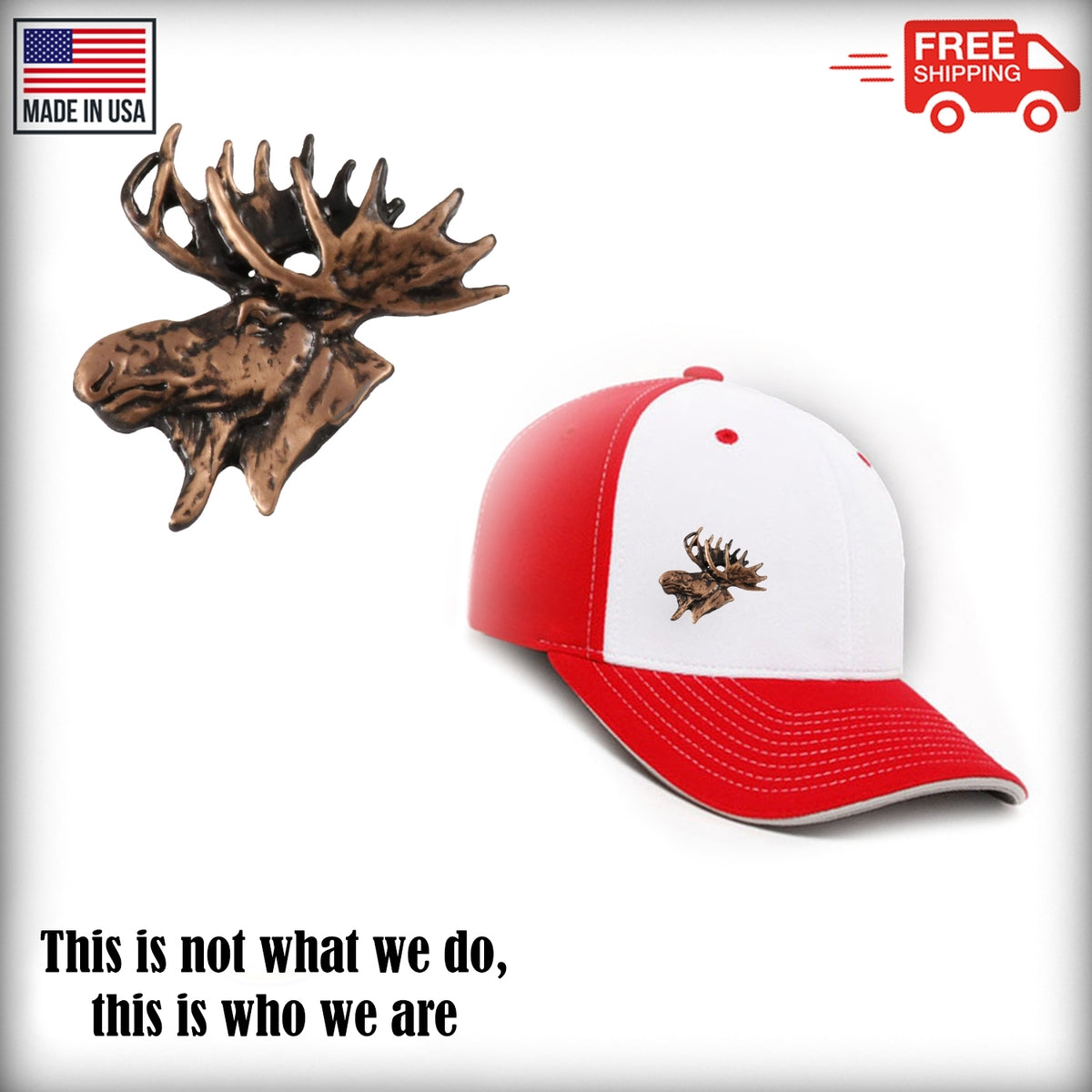 Moose Head Large Pin M016