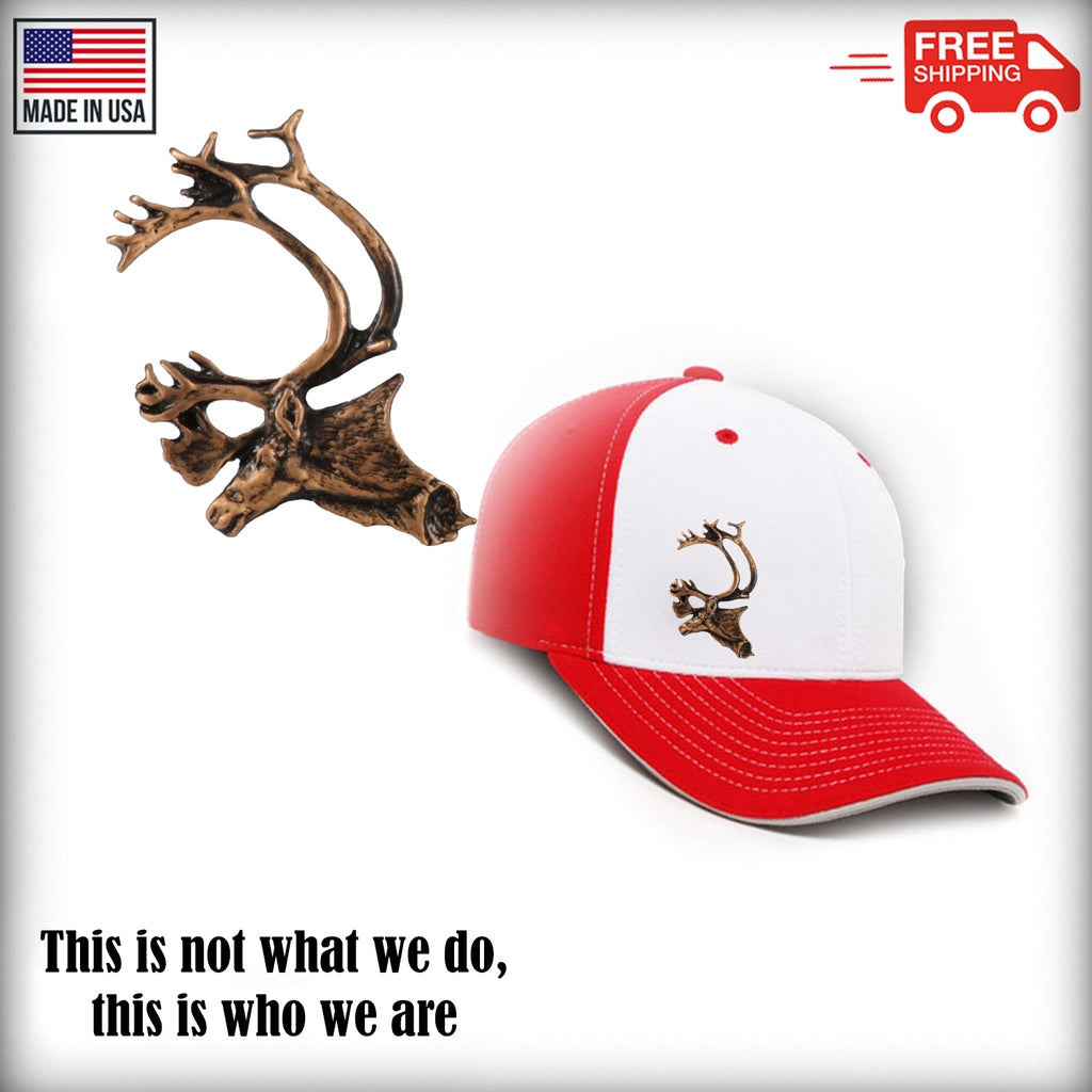 Caribou Head Pin M020