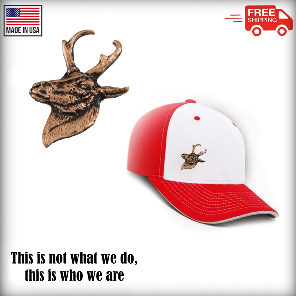 Pronghorn Antelope Head Pin M022