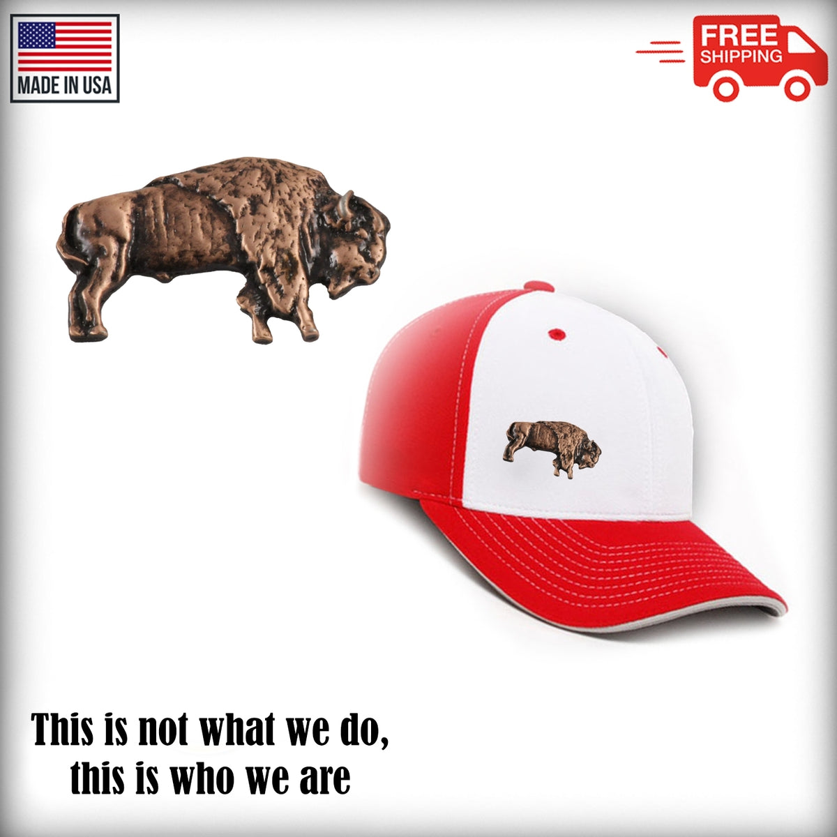 Buffalo Body Pin M029