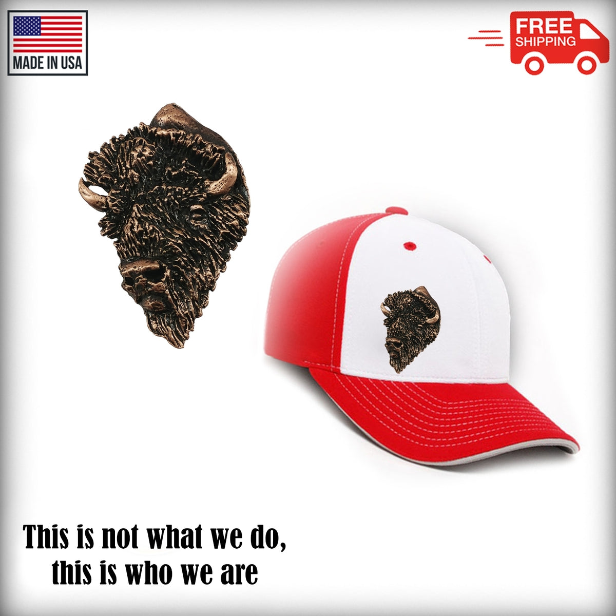 Buffalo Head Premium Pin M030PR