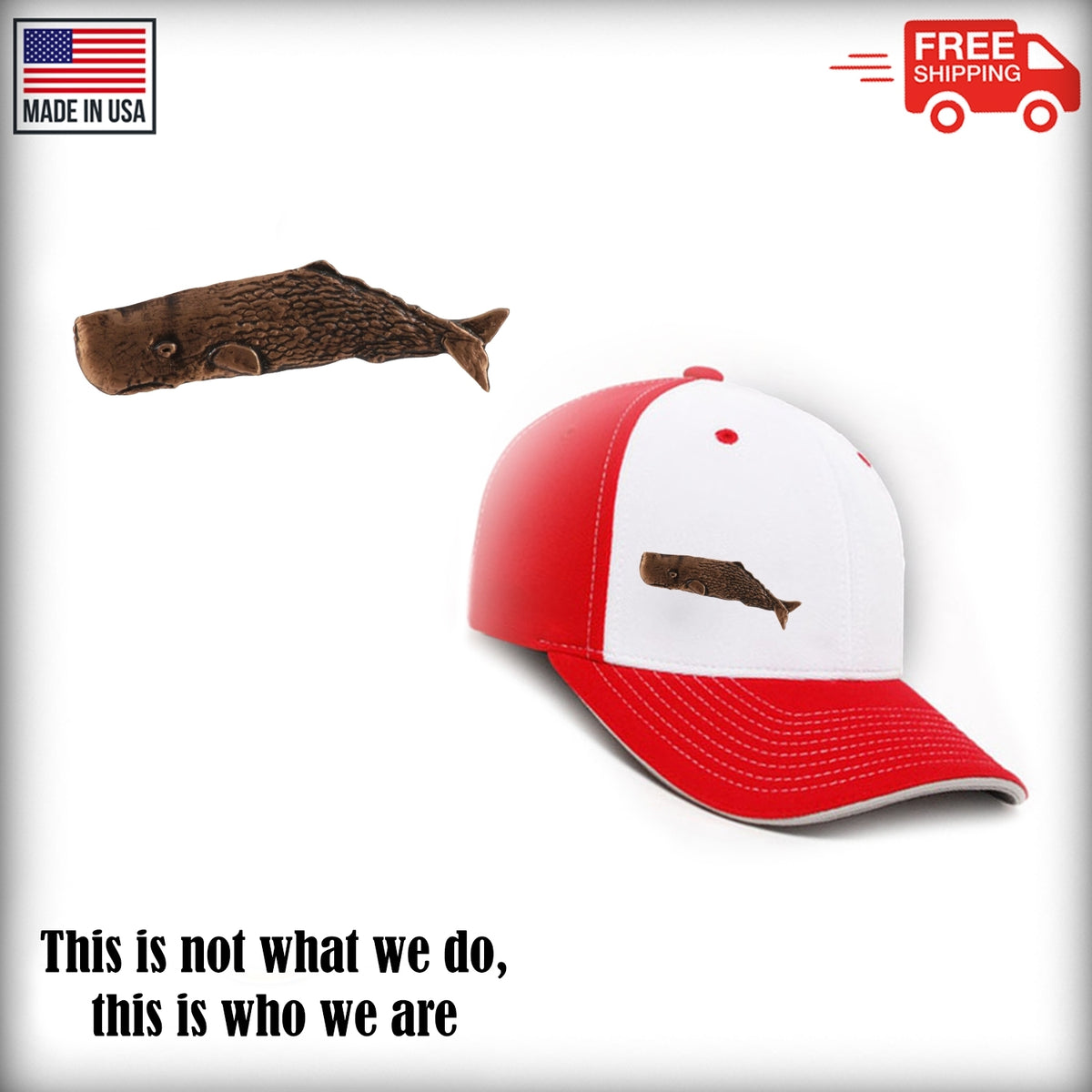 Sperm Whale Pin M078