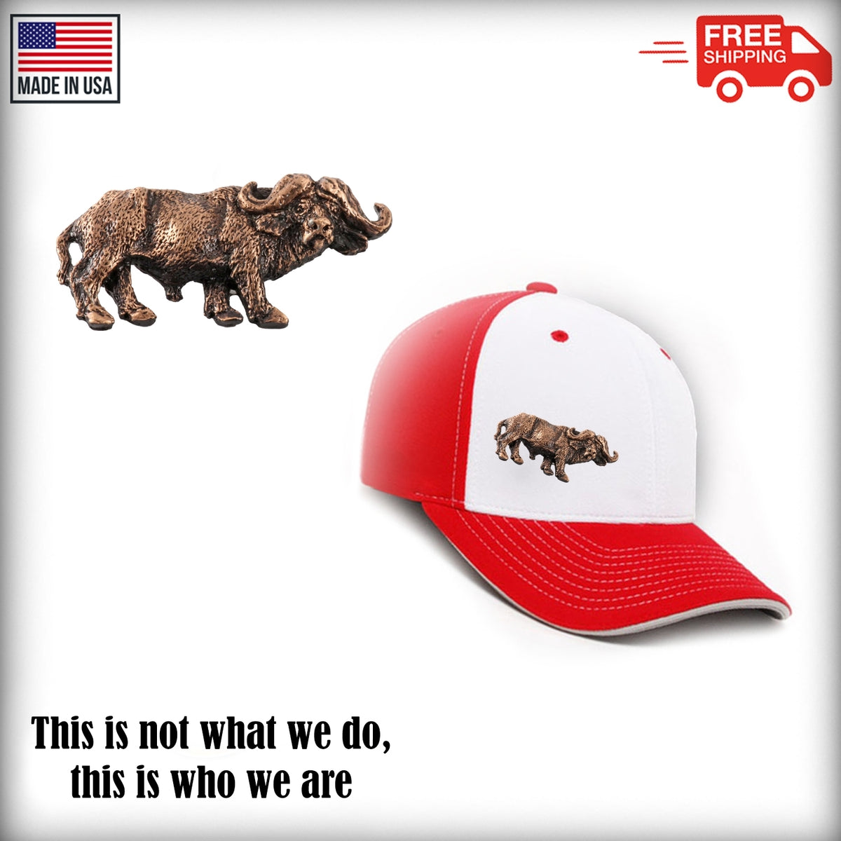Cape Buffalo Body Premium Pin M090FPR