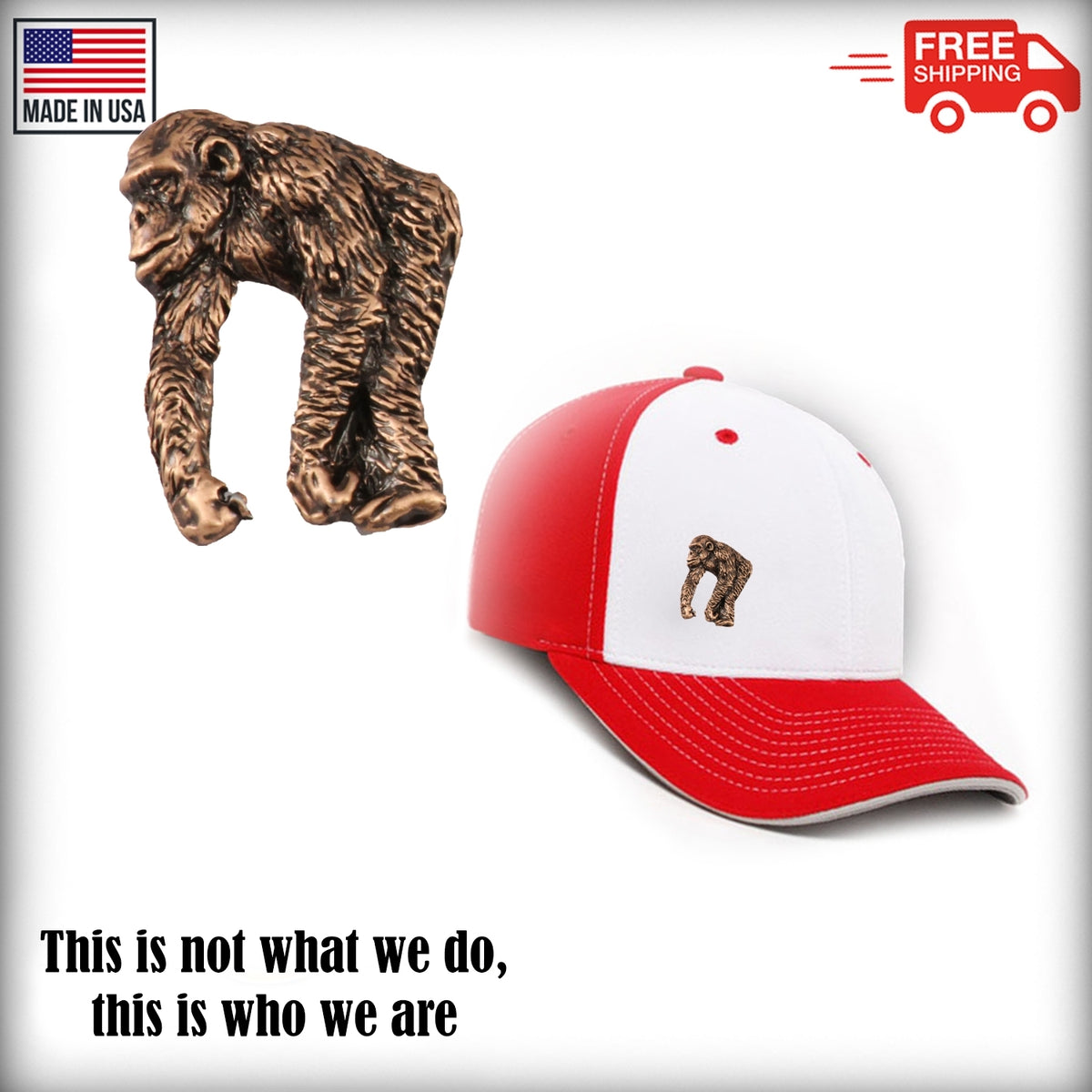 Chimpanzee Pin M098