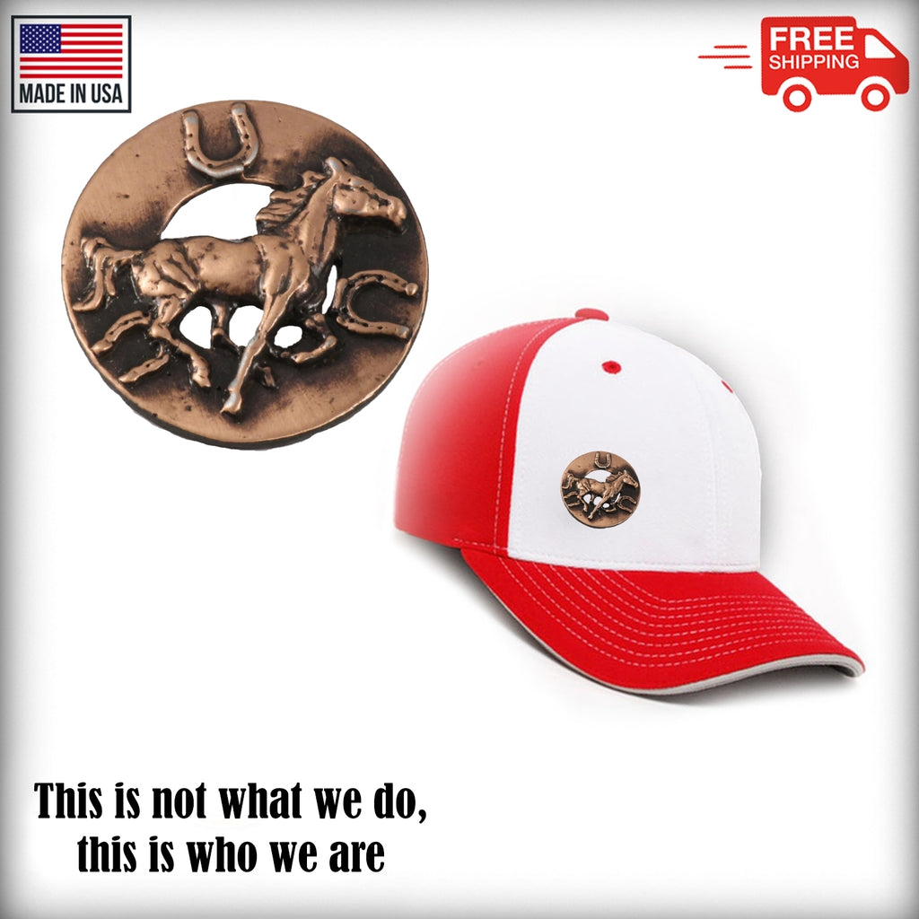 Horse In Circle Pin M135