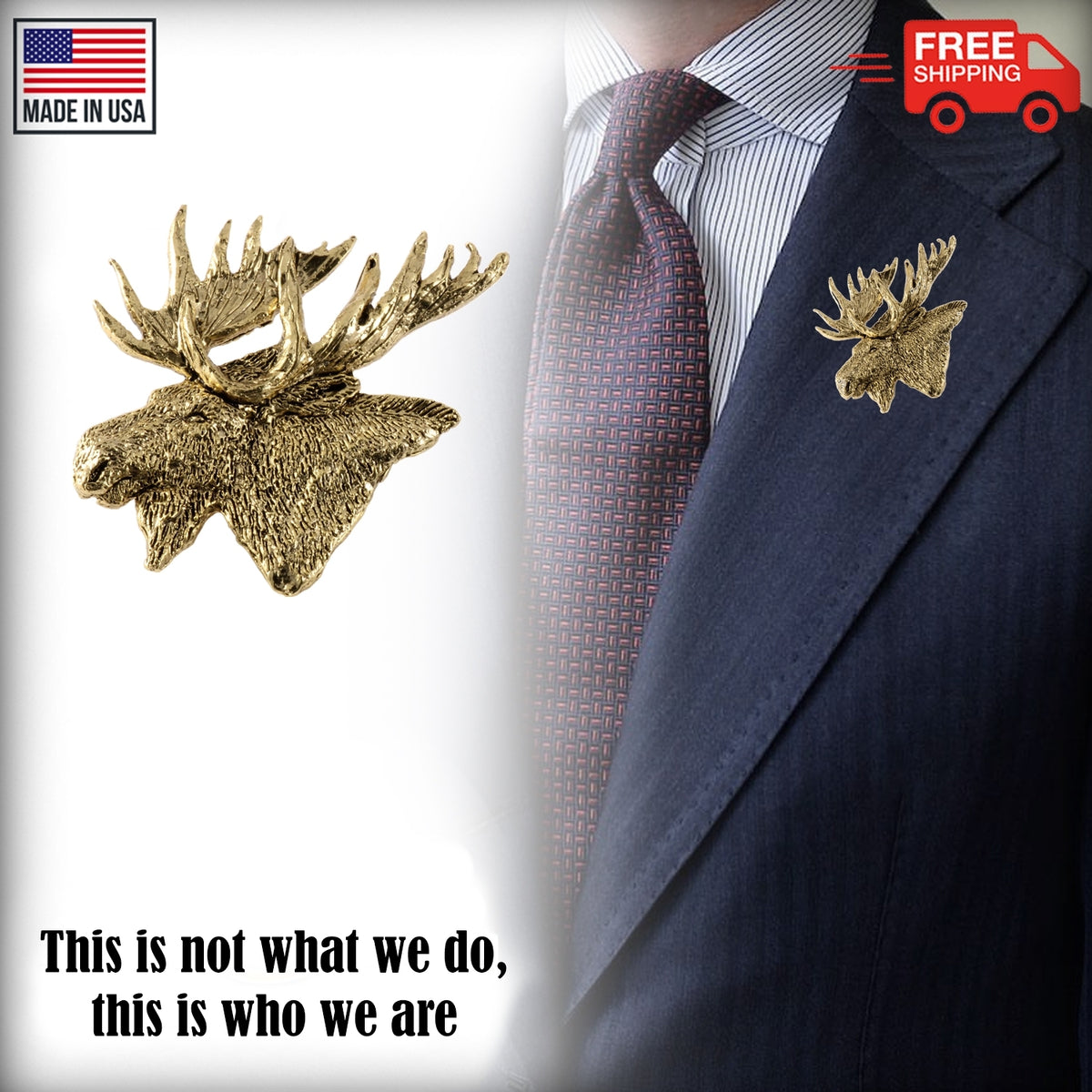 Moose Head Premium Pin M016PR