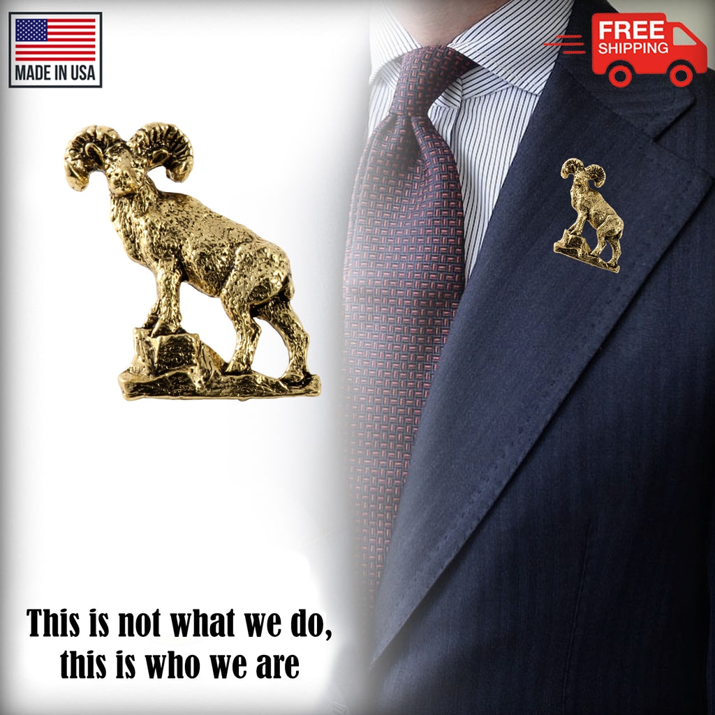 Bighorn Sheep Body Premium Pin M027PR