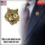 Wolf Head Pin M041